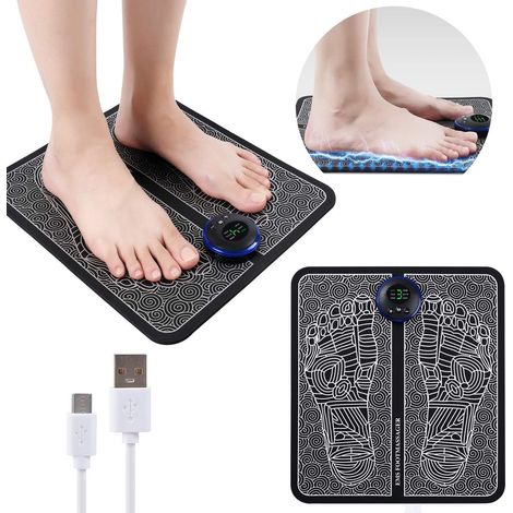 Massager Pour Pieds - Technologie À Impulsions Électriques - 6 Modes 9 Niveaux D'intensité - USB Rechargeable - Pour Améliorer La Circulation Sanguine - 1 Pièce (1/5)