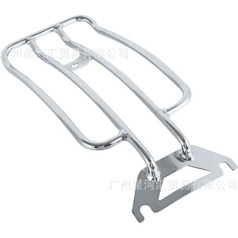 Porte-bagages de toit chromé pour moto, compatible avec les modèles Harley-Davidson Road King de 1998 à 2022.