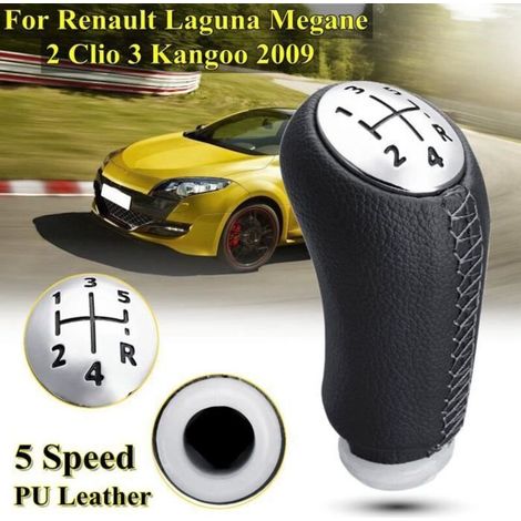 NEUFU Pommeau De Levier Vitesse 5 Vitesses pour RENAULT Laguna Renault Clio III MK3 Megane Scenic MK2 Kangoo 2003-2009 (1/4)