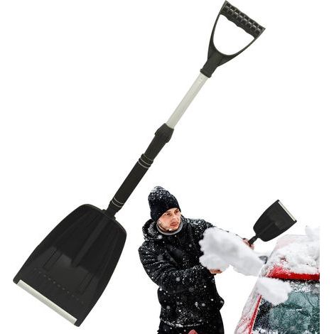 Pelle à Neige,Manche Télescopique pou Dégagement Hivenal,Pelle en Métal pou la Neige - pou La Plage L'Extéieu L'Aièe-Cou Le Jadin La Pelouse Le Paking Le Tottoi Et Le Camping (1/5)