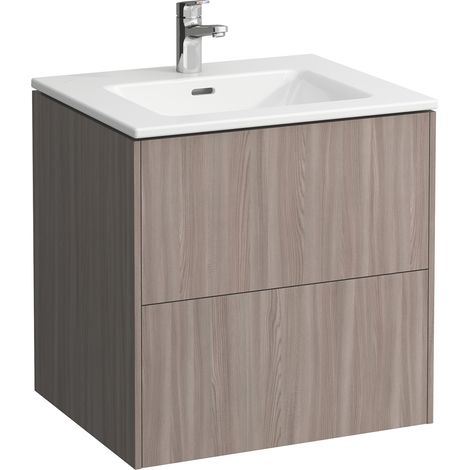 Laufen Pro S - Meuble avec lavabo, 600x610x500 mm, 2 tiroirs, orme clair H8649602621041 (1/5)