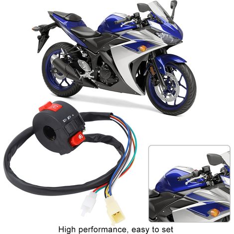 Universelle Motorrad-Kennzeichenhalterung, verstellbare und teleskopierbare Halterung aus Aluminiumlegierung mit LED-Beleuchtung (blau) (1/5)