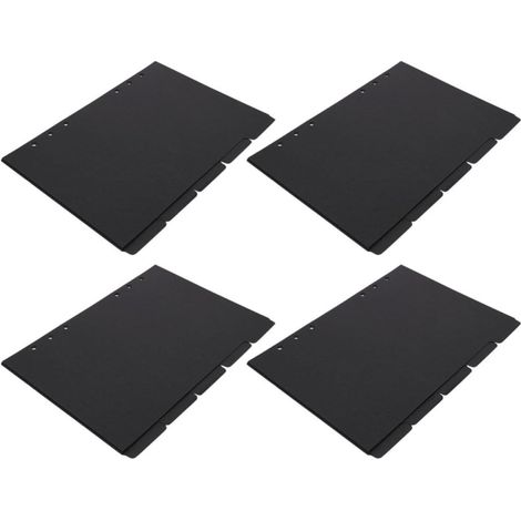 Stück Schwarze Registerlaschen aus Papier für Büroordner (1/5)