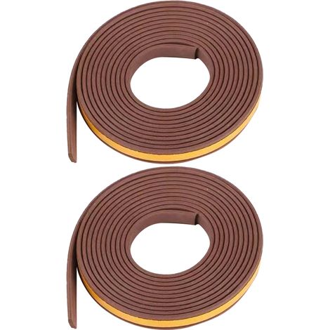 Ruban Auto-Adhésif en Mousse CR - Joint d'Étanchéité pour Porte et Fenêtre - Résistant de -50 °C à 150 °C - 2 Rouleaux (1/5)