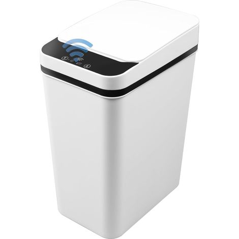Poubelle à capteur de 12 l, 3 modes avec capteur intelligent, sans contact (1/5)