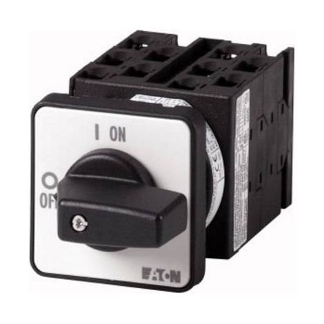 Commutateur à gradin cont.: 9 20A 0-3 45° 3 crans 45° à acc. encastré 000048344 EATON T0-5-8281/E (1/2)