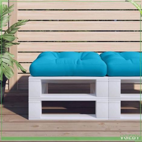 360451 Coussin de palette bleu 60x60x12 cm tissu (1/5)