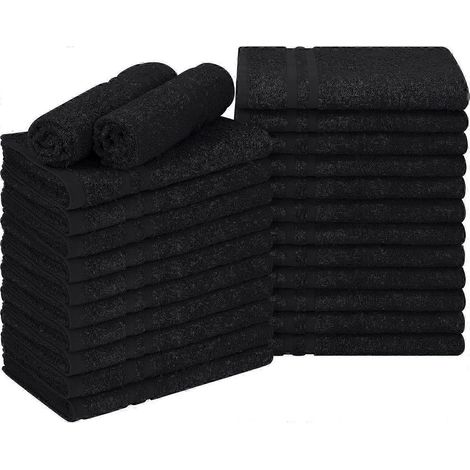 Premium 2025 Sporthandtücher, 24er-Pack, 40 x 68 cm – Weiche Baumwolle für Haare, Fitnessstudio und Salon, hohe Saugfähigkeit, Farbgarantie (1/5)