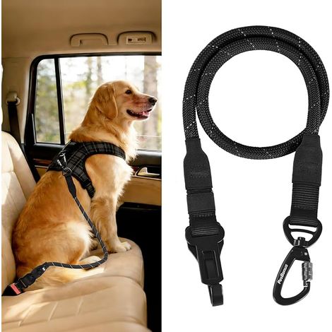 Ceinture Chien Voiture, Harnais Voiture Chien pour Boucle, clip, réfléchissant ceinture securite chien voiture, Nylon, pour toutes les tailles