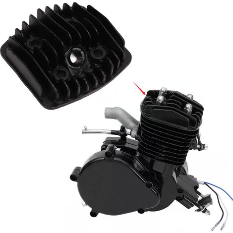 Schwarzer 47-mm-Zylinderkopf, geeignet für 80-cm³-Motoren (1/5)