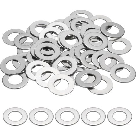 60Pcs Rondelle Plate M10 10MM ID x 20MM OD x 1MM Épaisseur (1/5)