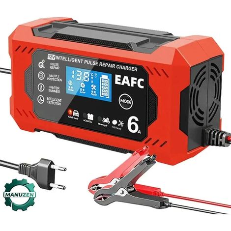 Manuzen Chargeur de Batterie Intelligent 12V 6A pour Voiture et Moto (1/3)