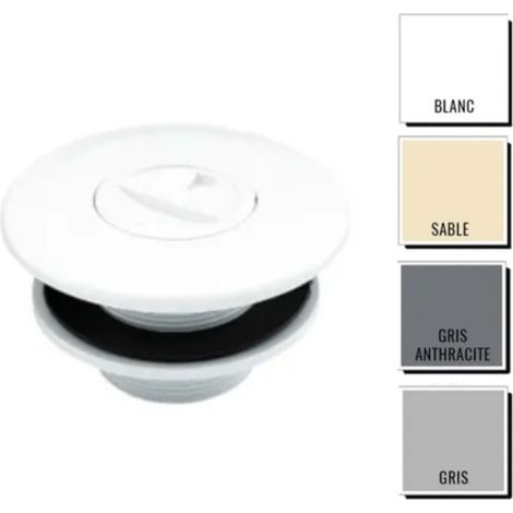 Prise balai AstralPool Prestige avec écrou 2" - piscine coque Gris