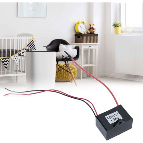 [Générateur d'ions négatifs] Mini Module Ioniseur 60Hz Noir pour Purificateur d'Air Séche-cheveux Frigo Dispenser d'eau AC110V ABS 45g (1/5)