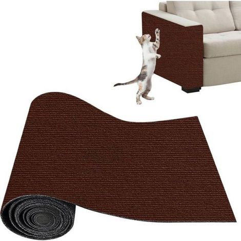 Tapis Griffoir Adhésif - 30 x 100 cm - Pour Protection Canapé et Meubles Contre les Griffes de Chat - Découpable - 1 Pièce (1/5)