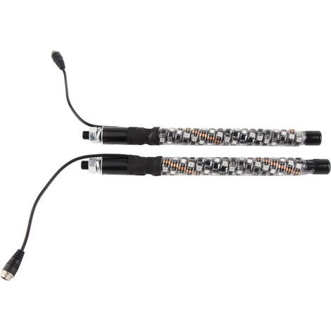 30 cm (1 Fuß) LED-Lichtpeitsche, 12–24 V, 20 Farben, IP67 wasserdicht mit Überlastschutz und Fernbedienung für Fahnenmastantenne
