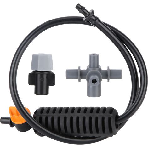 Système de micro-irrigation à 5 têtes avec brumisation rafraîchissante pour serre de jardin (1/5)