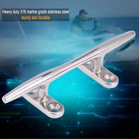 5 Zoll (12,7 cm) robuste Bootsklampe mit Hohlsockel aus Edelstahl für Yachten