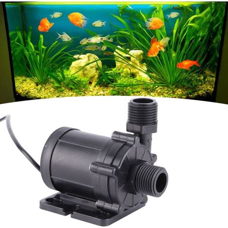 Pompa booster con motore brushless a basso rumore, scarico 12 m, DC12V 30W 700L/H per riscaldatore-- (1/5)