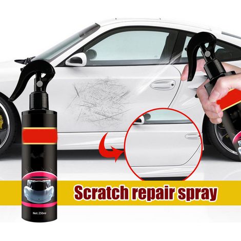 Spray réparateur de rayures pour voiture 250ml, nano anti-rayures, rénovateur carrosserie auto, formule liquide protectrice (1/3)