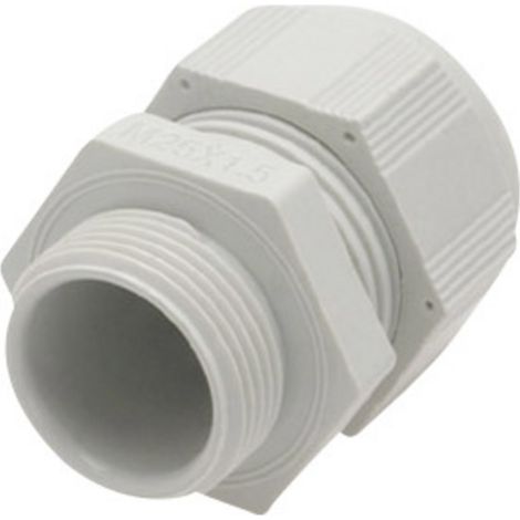 HELU 903534 Kabelverschraubung mit reduziertem Dichteinsatz, mit Vibrationsschutz M20 Polyamid Lich