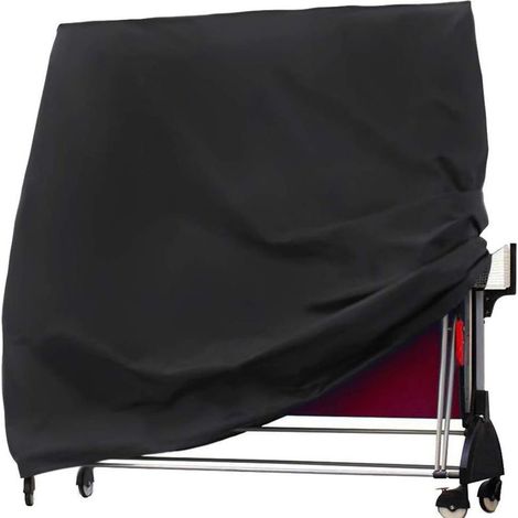 Housse de table de ping-pong noire, protection UV intégrale, imperméable pour l'extérieur, housse de table de ping-pong épaisse