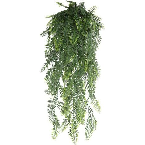 Feuille De Fougère Artificielle - 90 Cm - Décoration Murale Intérieure - Plante Synthétique En Plastique - 1 Pièce