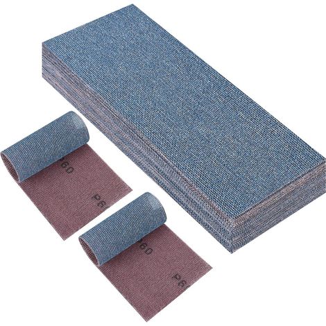 Schleifstreifen Netz Klett Keramik 115x230mm 25 Stück 60 körnung (1/5)