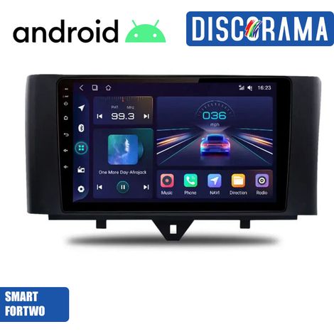 AUTORADIO ANDROID 4/64GB PER SMART FORTWO 2010-2015 STEREO AUTO TOUCH 9″ WIFI NAVIGATORE (1/5)