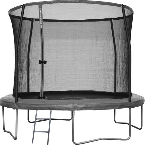 Sportspower Trampolin Ø 305 cm mit Leiter und Sicherheitsnetz Gartentrampolin