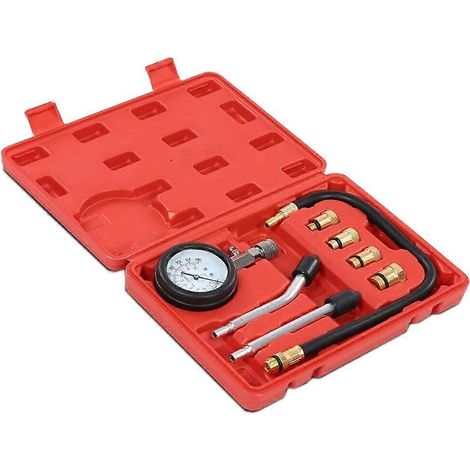 Kit de test de compression des cylindres de moteurs à essence en 8 pièces, adapté aux automobiles (1/5)