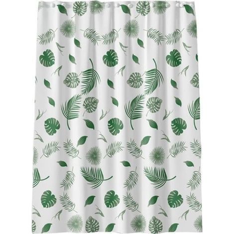 Shower Curtain - 150x180cm - Anti-Mold - Stainless Steel Rings - Durable