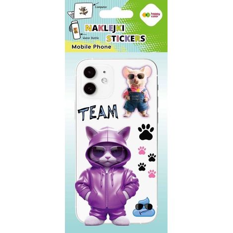 Mobile Cool Team Aufkleber 90x205 fröhliche Farben