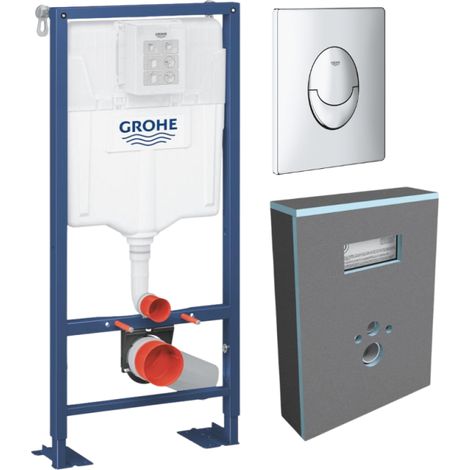 Juego de marco de soporte Grohe Solido con cubierta Wedi I-Board, cromo, sin revestimiento (1/4)