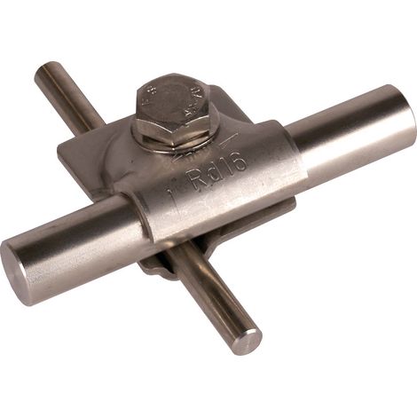 Morsetto Dehn 392059 acciaio inox due parti vite esagonale