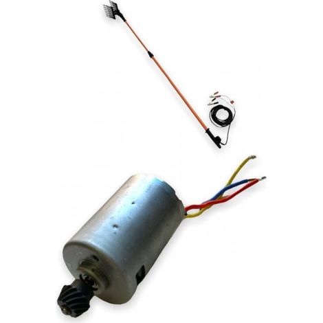 MOTORINO COMPLETO DI PIGNONE PER ABBACCHIATORE SCUOTIOLIVE RICAMBIO SCUOTITORE (1/3)