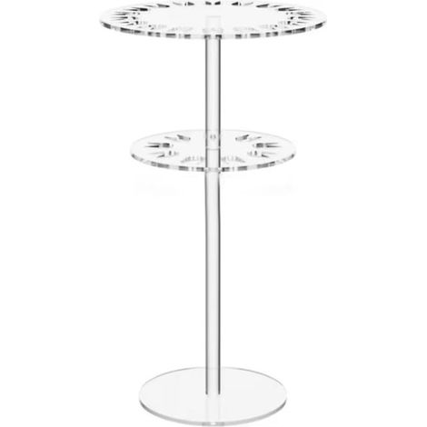 Arbre à bijoux rotatif en acrylique transparent pour rangement de bracelets 30 cm (1/5)