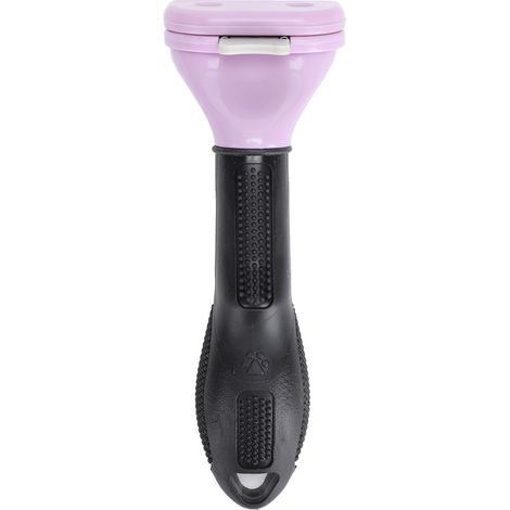 Peigne à poils d'animaux en acier inoxydable violet, brosse démêlante et démêlante pour chiens, outils de toilettage pour animaux de compagnie (1/5)