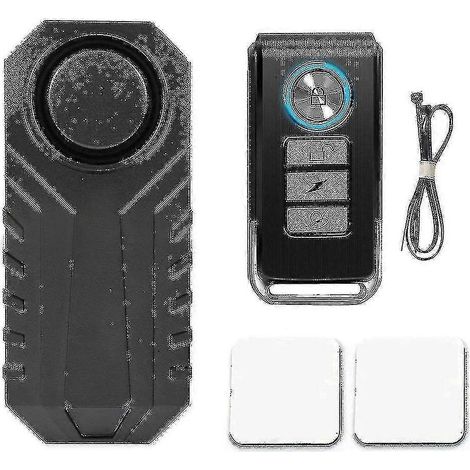 Alarma inalámbrica antirrobo por vibración de 113 dB para motocicleta y bicicleta, resistente al agua y de seguridad, y Yan Liesuo (1/5)