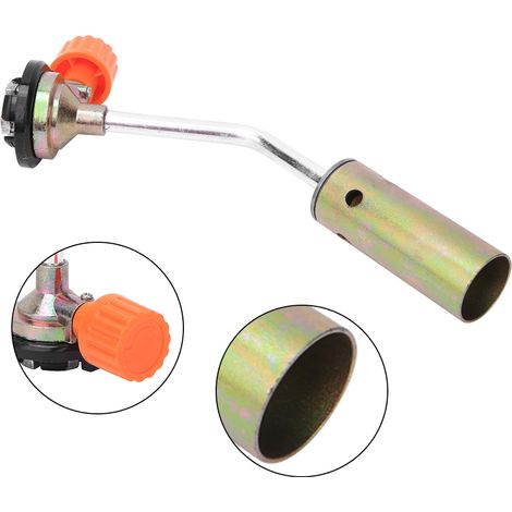 Lance-flammes portable haute température 7002 pour pique-niques, barbecues, réchauds à cartouches, pistolet de soudage à allumage gaz extérieur (1/4)