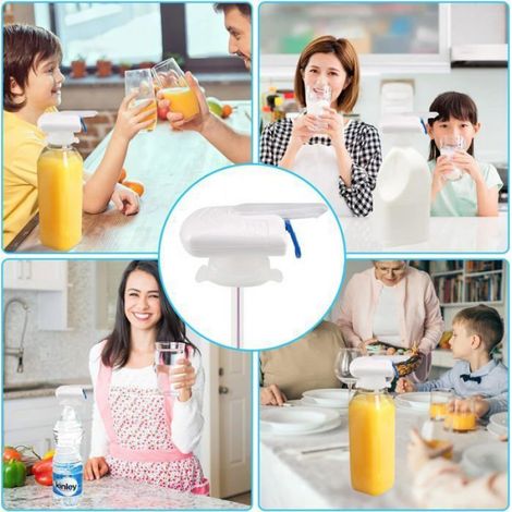 2pcs Pompe de boisson automatique, Gadget robinet électrique Portable, Distributeur de boissons eau jus lait (1/5)