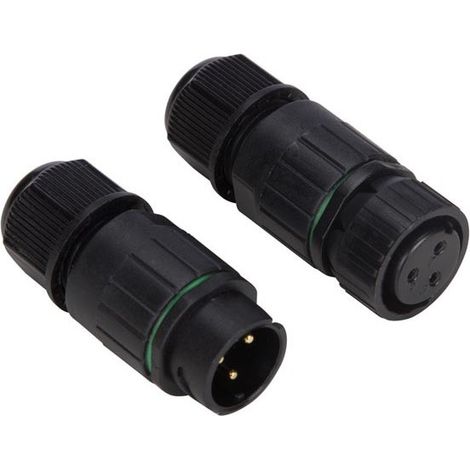 Velleman – Connecteur de câble 3 pôles étanche IP67 13A 230V – Résistant aux intempéries – Pour installations extérieures – Soudage rapide (1/5)