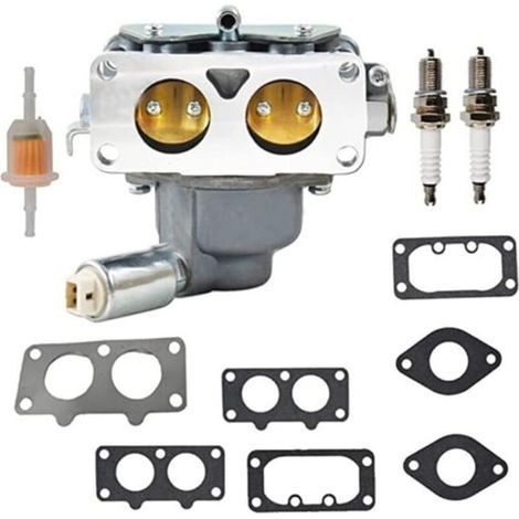Carburateur de Tondeuse à Gazon avec électrovanne 799230 Remplacement pour John Deere L111 L118 L120 LA120 LA130 LA135 LA140 LA145 LA150 Briggs Stratton 791230 799230 699709 499804 (1/5)