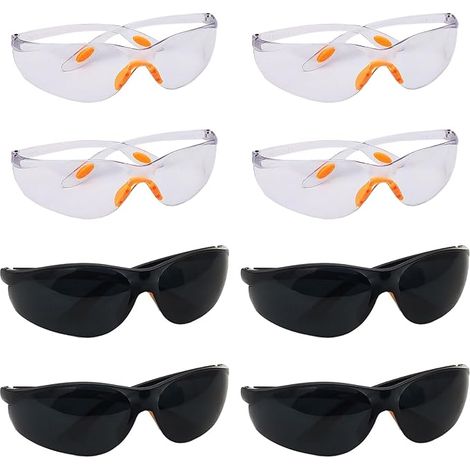 8 Pièces Lunettes Protection Sécurité Lunette Protection Travail Lunettes Sécurité Anti-buée Contre Gouttelettes pour Lieux Travail Construction Bricolage Laboratoire Soudage (1/5)