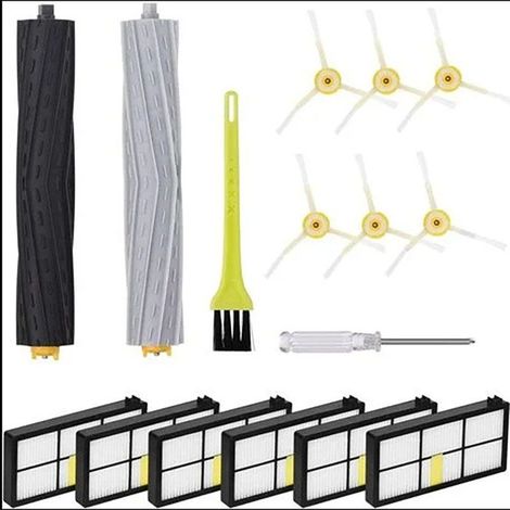 Pièces de Rechange Filtres et Brosse pour iRobot Roomba 980 960 900 890 880 870 860 800 série Aspirateur, Kit d'accessoires de Remplacement - Set 1 (1/5)