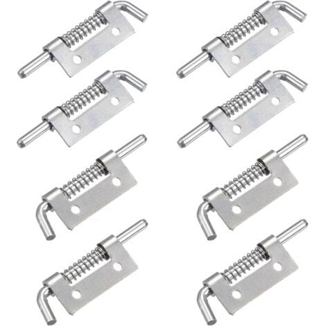 Lot de 8 Verrous à Ressort en Acier Inoxydable 304, Loquet à Ressort à Verrouillage Automatique, 52 mm Verrou de Verrouillage à Ressort pour Conteneurs, Armoires ou Portes (1/5)