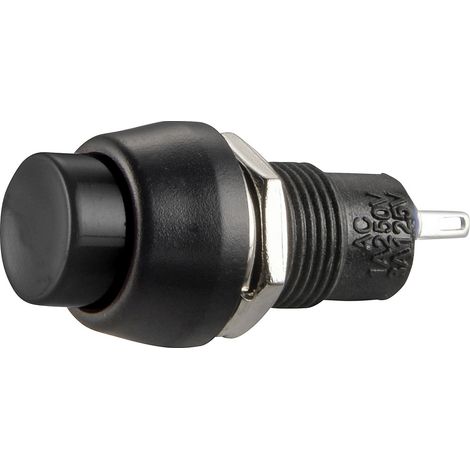 TRU COMPONENTS 1587725 TC-R13-84B-05BK Druckschalter 250 V/AC 1 A 1 x Aus/Ein rastend    1 St.
