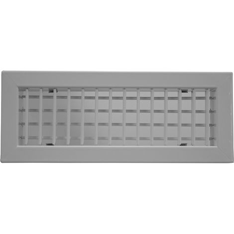 Grille de soufflage/reprise à ailettes orient br dble déflec, alu, D 400 x 200 mm S&P (UNELVENT) 858442 (1/2)
