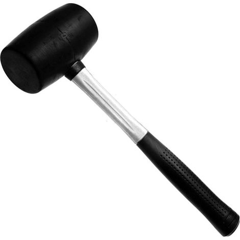 Marteau En Caoutchouc De 500 G Avec Poignée Ergonomique En Acier Caoutchouté