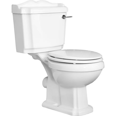 Hudson Reed – Toilette WC rétro céramique blanche – Cuvette à poser – Réservoir inclus – Garantie 2 ans (1/4)
